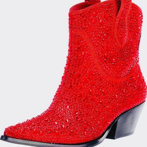 New Jessica Simpson Red Tamira2 Crystal 